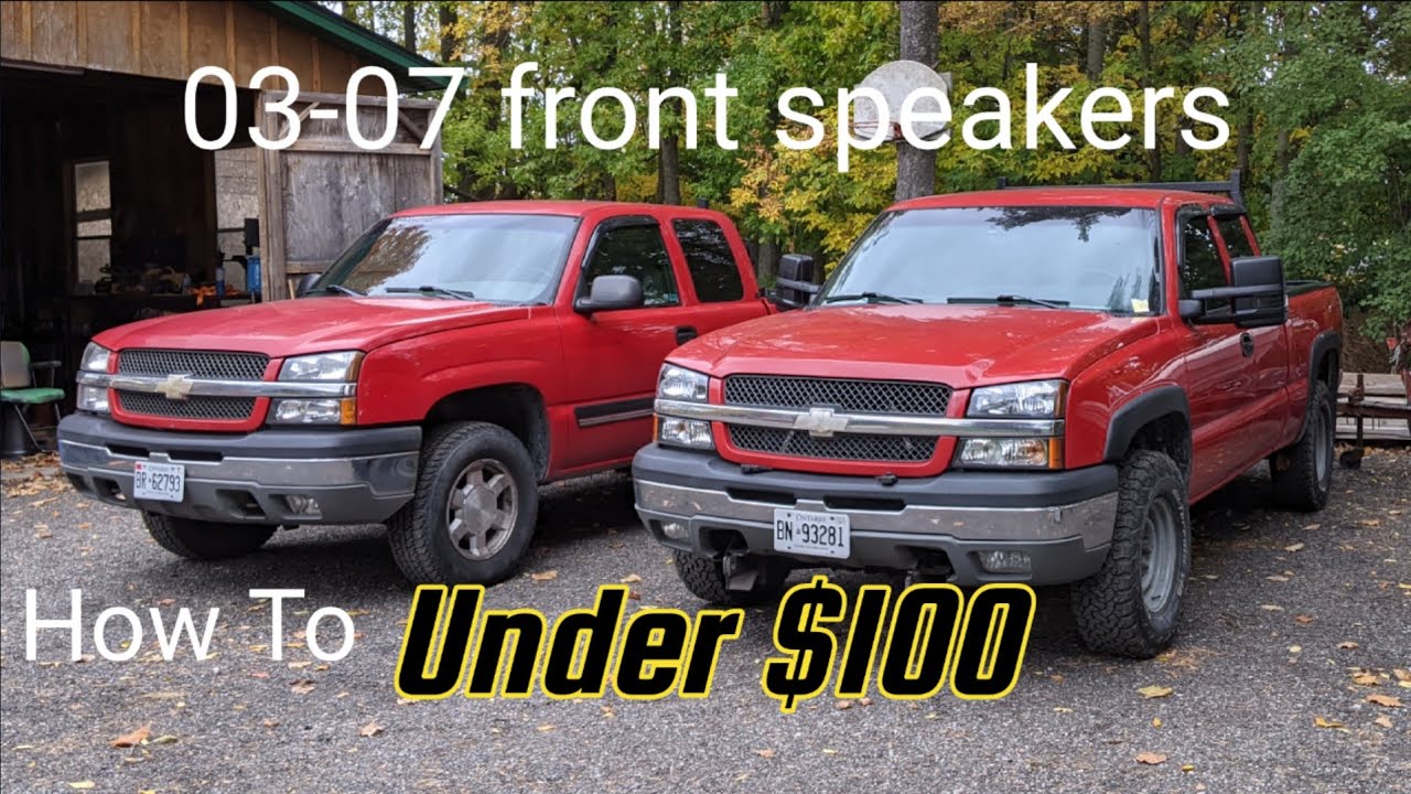 Front door speakers replacement 2003-07 Silverado & Sierra under $100