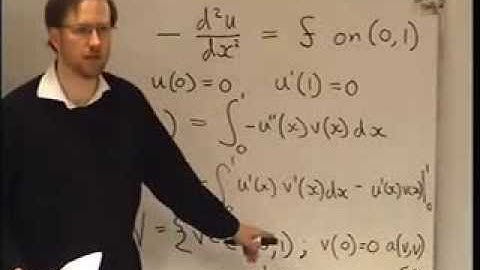 Finite element method course lecture 0 part I 22 Nov 2013: finite element in 1D