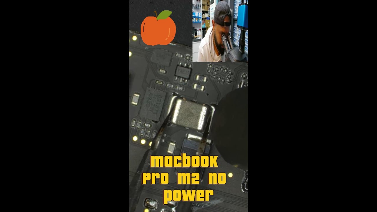 MacBook Pro M2 stuck at 5V-3V3_S2 shorted diagnosed and fixed