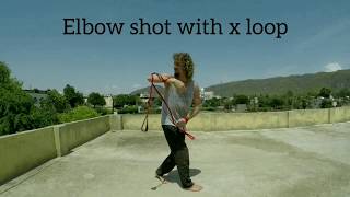 Rope Dart, Elbow shot with x loop, tutorial