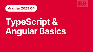 Angular course 2023Q4 lecture. TypeScript & Angular basics.