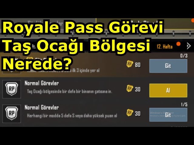 Pubg Mobile Tas Ocagi Bolgesi Nerede Ro! yale Pass Gorevi Youtube - 