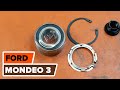 How to change Front wheel bearing on FORD MONDEO 3 TUTORIAL | AUTODOC