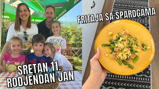 JANOV 11. ROĐENDAN I FRITAJA OD ŠPAROGA | VLOG | mama 4 djece |