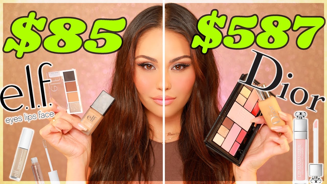 ULTIMATE MAKEUP TEST: e.l.f. vs DIOR Makeup Tutorial | Roxette Arisa