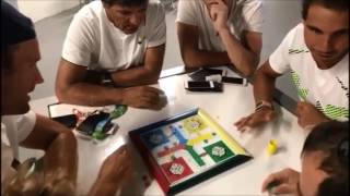 Rafael Nadal plays ludo in Miami 2017