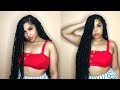 How To: LONG PASSION TWISTS (no crochet/rubber bands) || QueenKee