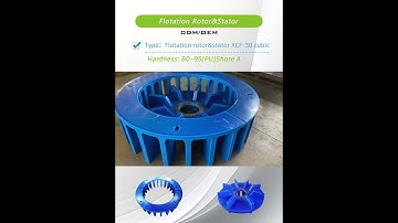 Cheap China flotation machine parts polyurethane stator and rotor