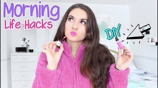 Today i am sharing morning routine life hacks when you are running
late! share diy lazy and hair more!! like up for more! don't f...
