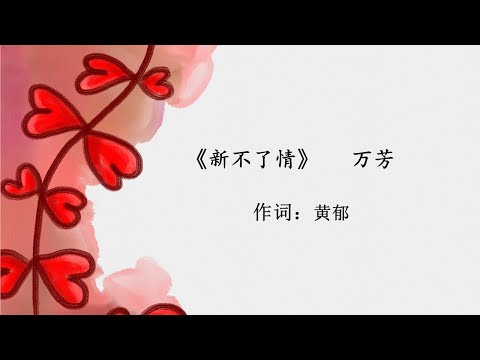新不了情  万芳  xin bu liao qing