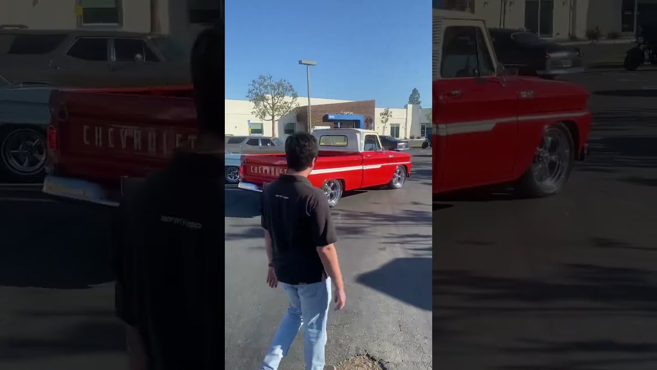 Dang Look At This Sweet Red Chevrolet 65 C10 Short Bed Custom Truck Pctv