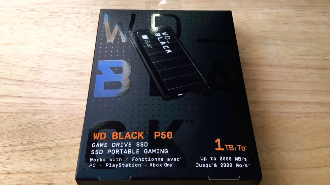 Wd Black P50 1tb Ssd Game Drive Xbox Playstation Unboxing 12 27 19 Youtube