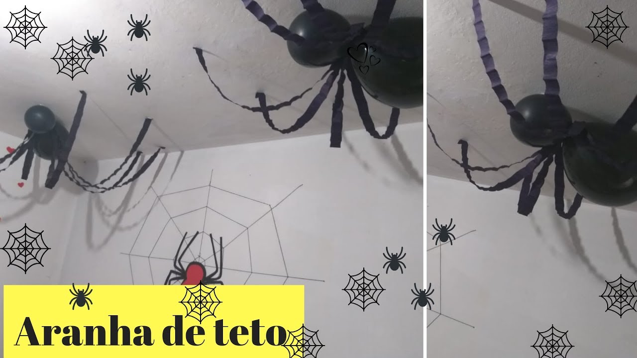 Aranha de teto - Tema Homem Aranha/Halloween - Ceiling Spider - Spiderman / Halloween Theme!