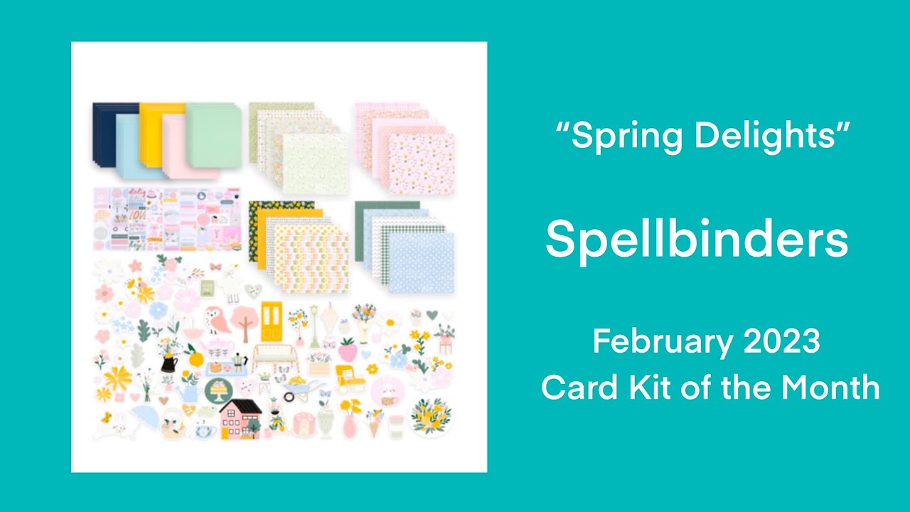 Spellbinders February Card Kit of the Month 10 Cards