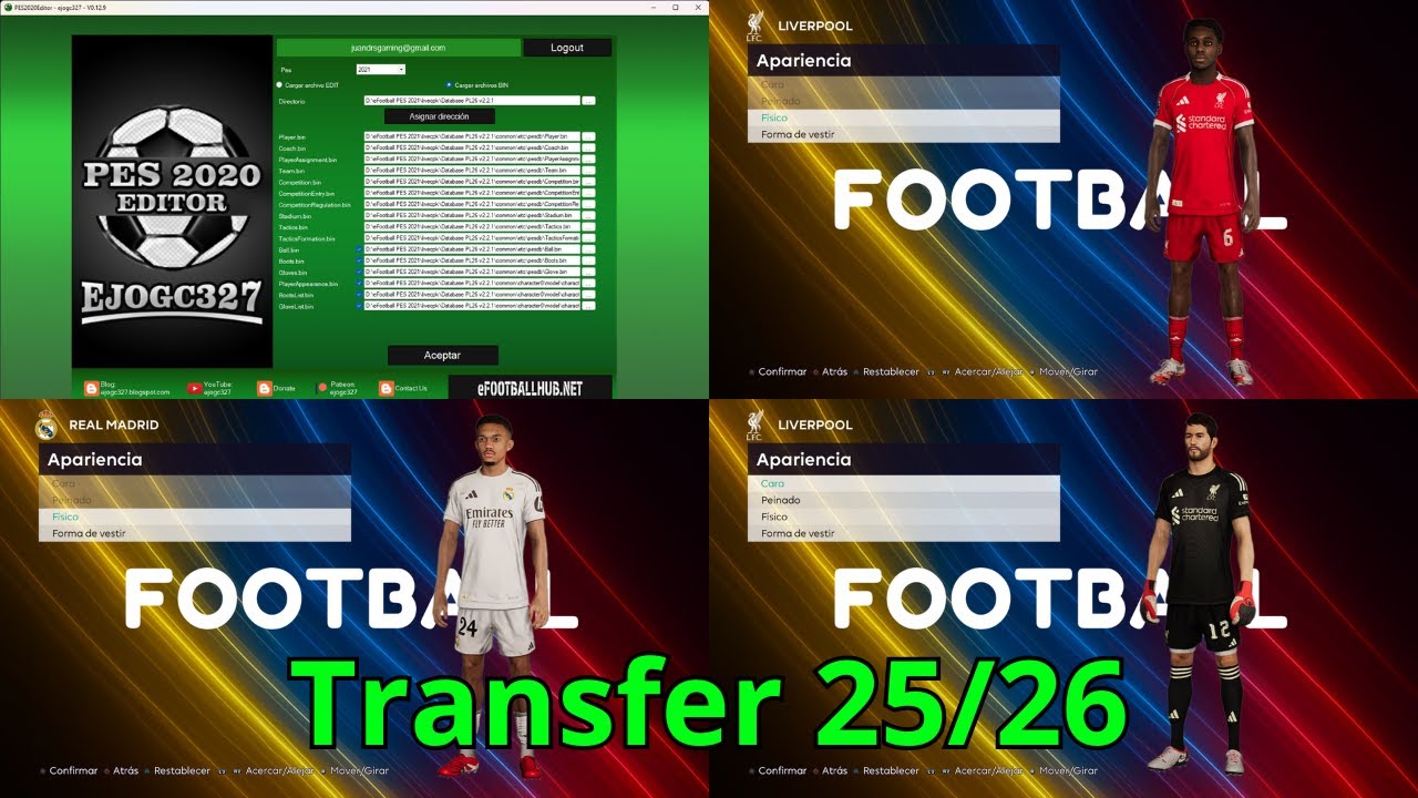 🔥 NUEVOS FICHAJES 25/26 en PES 2021 | PES Licenciado + PL26 Colombia Patch...
