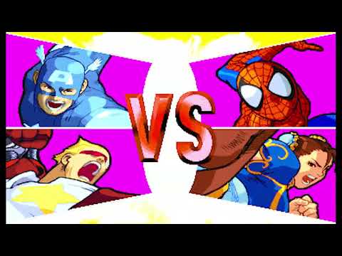 Marvel vs Capcom 1 ( Arcade ) - Captain America / Captain Commando Playthrough ( July 11, 2024 )