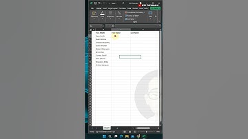 How to Separate First and Last Names in Excel