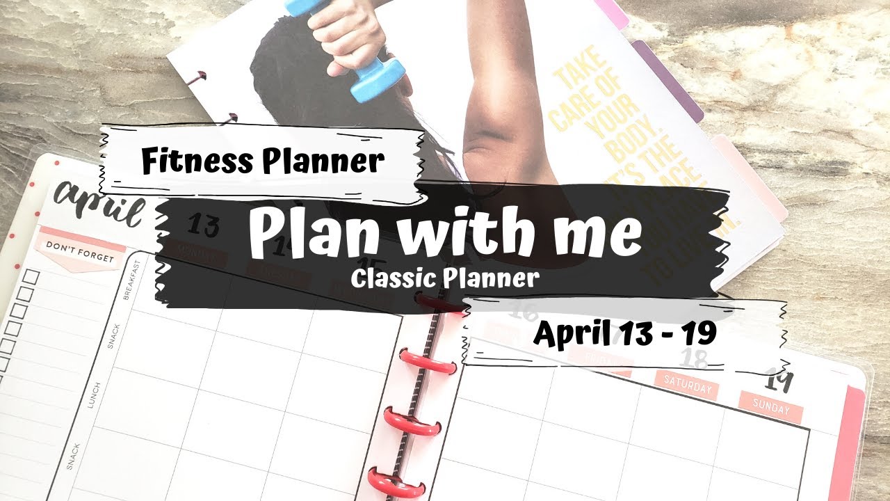 PLAN WITH ME || Fitness spread || Classic planner || April 13 - 19