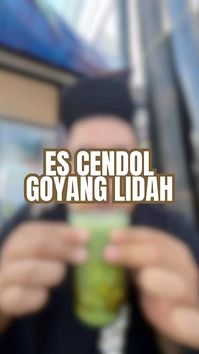 Bakul es cendol enak sing wes dodolan dek jaman simbahe ke, Lhem! 😁