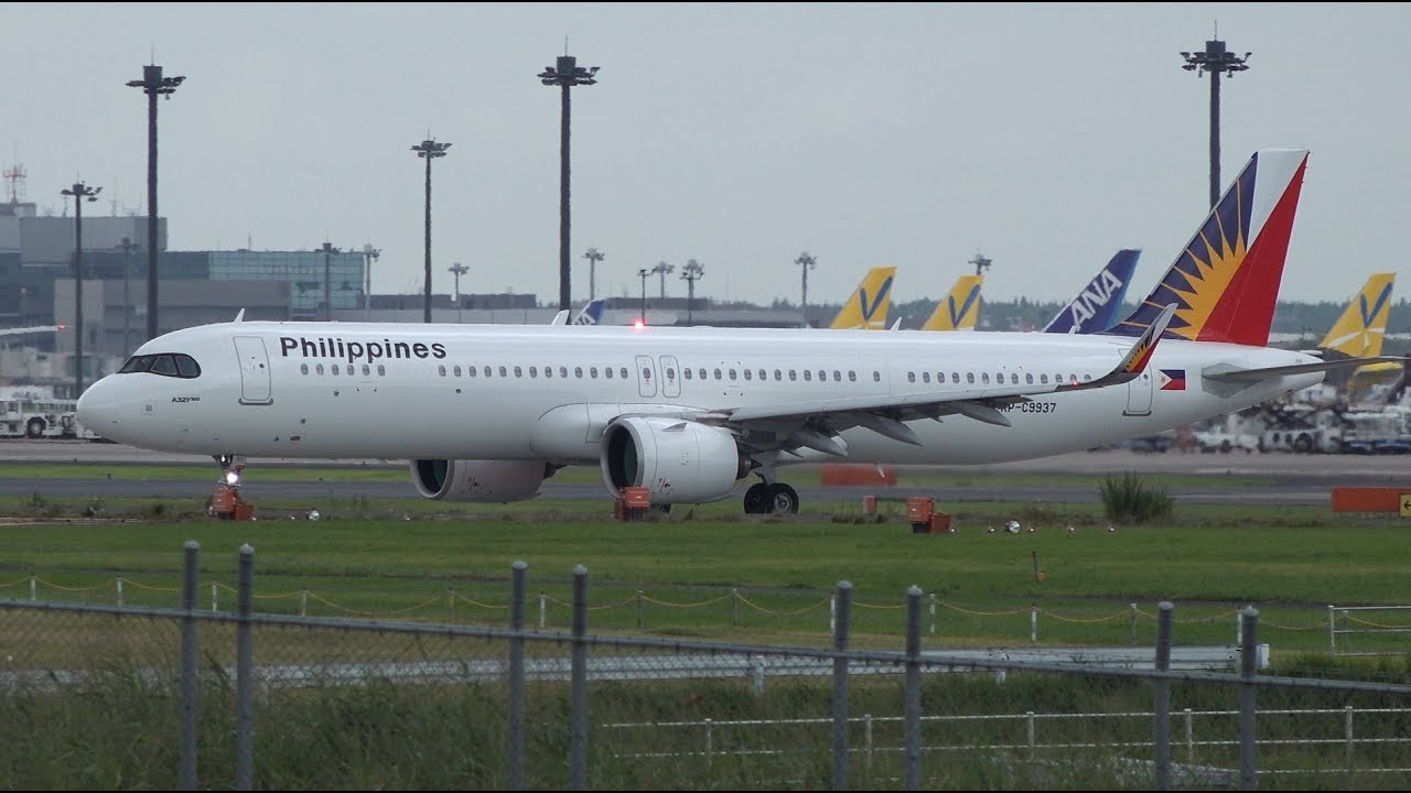 Philippine Airlines Airbus A321neo RP-C9937 Takeoff from NRT 34L
