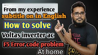 voltas inverter ac F5 Error code problem |