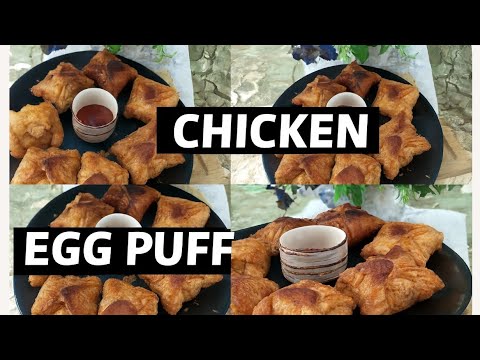 Image showcasing Golden, flaky, and oven-free — this chicken egg puff brings bakery ...