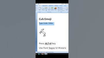 Egyptian Hieroglyph code 130da | Cub Emoji  #computerthecourse #msword #mswordinsert #shorts
