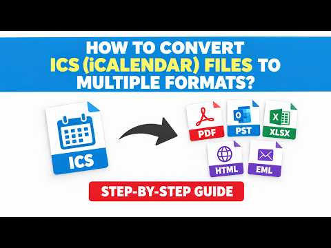 Discover How to Batch Convert ICS Files to Multiple Formats