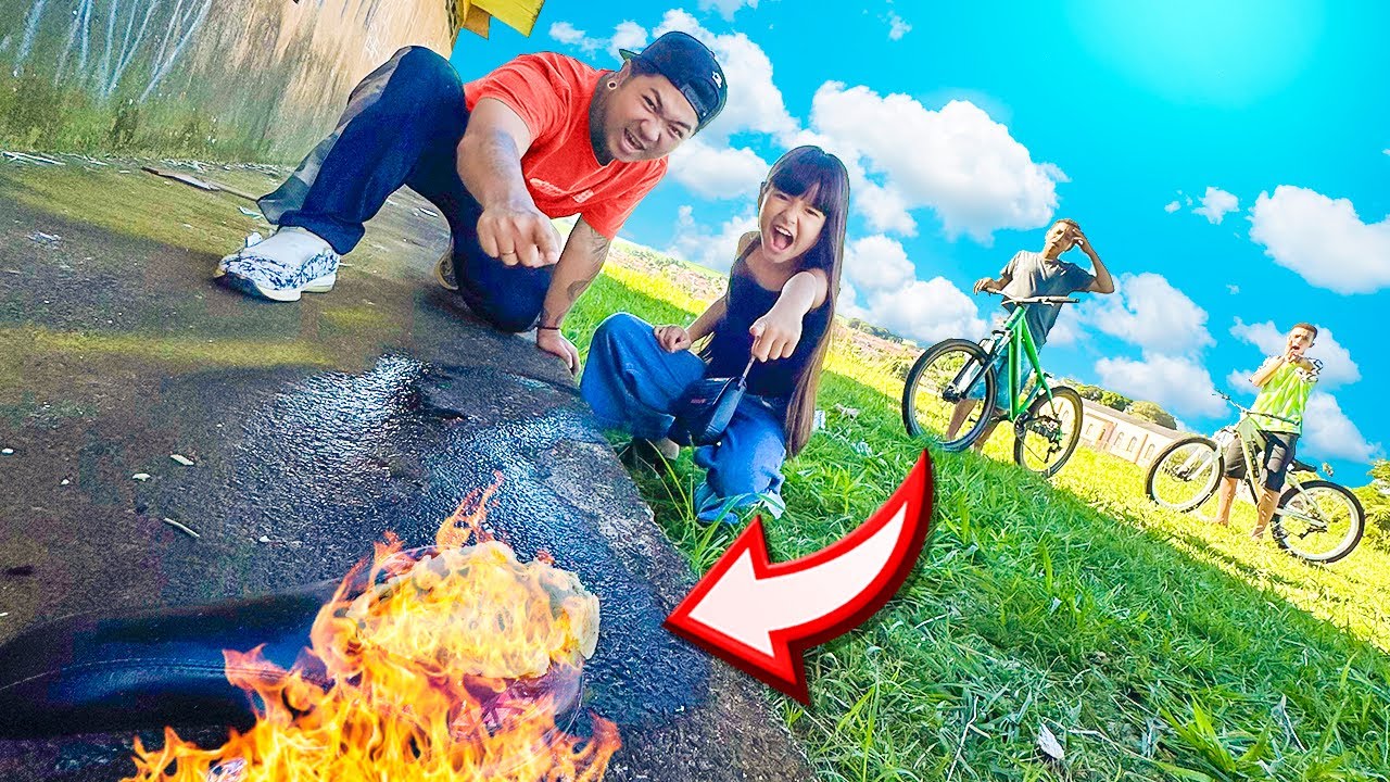 AGORA VOCÊS TEVEM O QUE MERECEM!!! *bike queimada 🔥 *