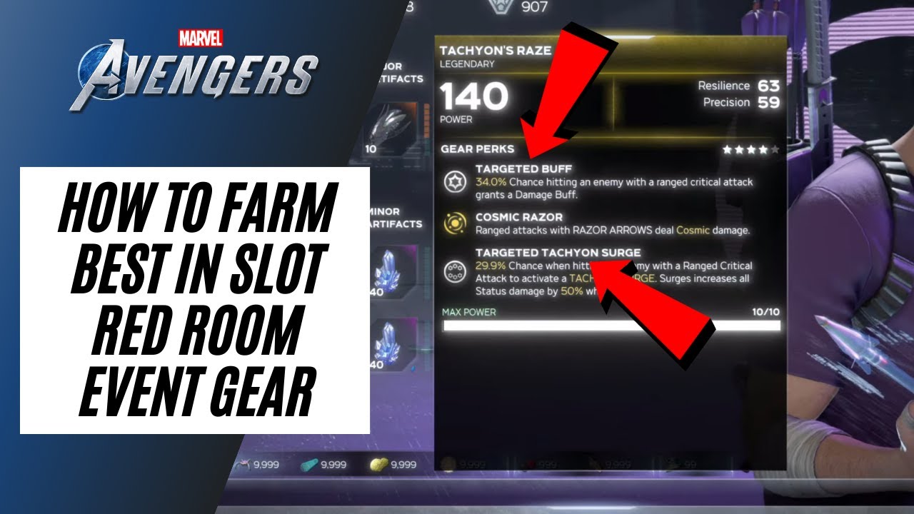HOW TO FARM BEST IN SLOT RED ROOM EVENT GEAR | Marvel's Avengers