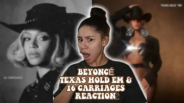 BEYONCE - TEXAS HOLD 'EM & 16 CARRIAGES REACTION