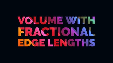 Volume with Fractional Edge Lengths