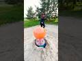 Großer Ballon Platz Streich Lustig Experiment Ballonsplatzen Großer Ballon Platz Streich Lustig Experiment Ballonsplatzen