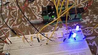 Binary LED display