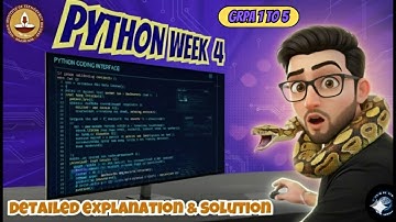Python Week 4 GRPA 1 to 5 | IIT Madras BS Degree | Detailed Explanation &  Solutions