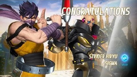 Request:Strider Hiryu/Sigma Arcade Mode|MARVEL VS. CAPCOM: INFINITE