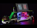Brickbling light kit for lego gaming tournament truck 60388