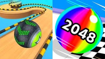 Going Balls vs Ball Run 2048 - All Level Gameplay Android,iOS,walkthrough