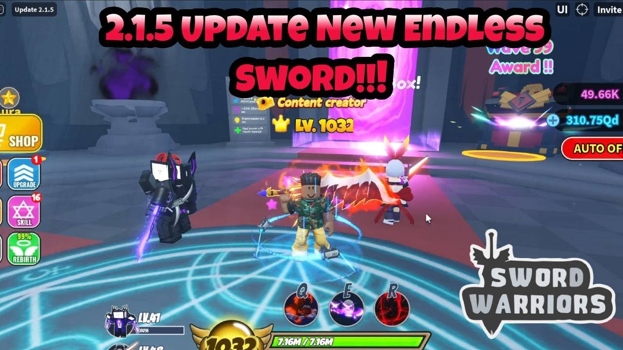 Sword Warriors Roblox 2.1.5 New Endless Sword (Samal The Tyrant) and ...