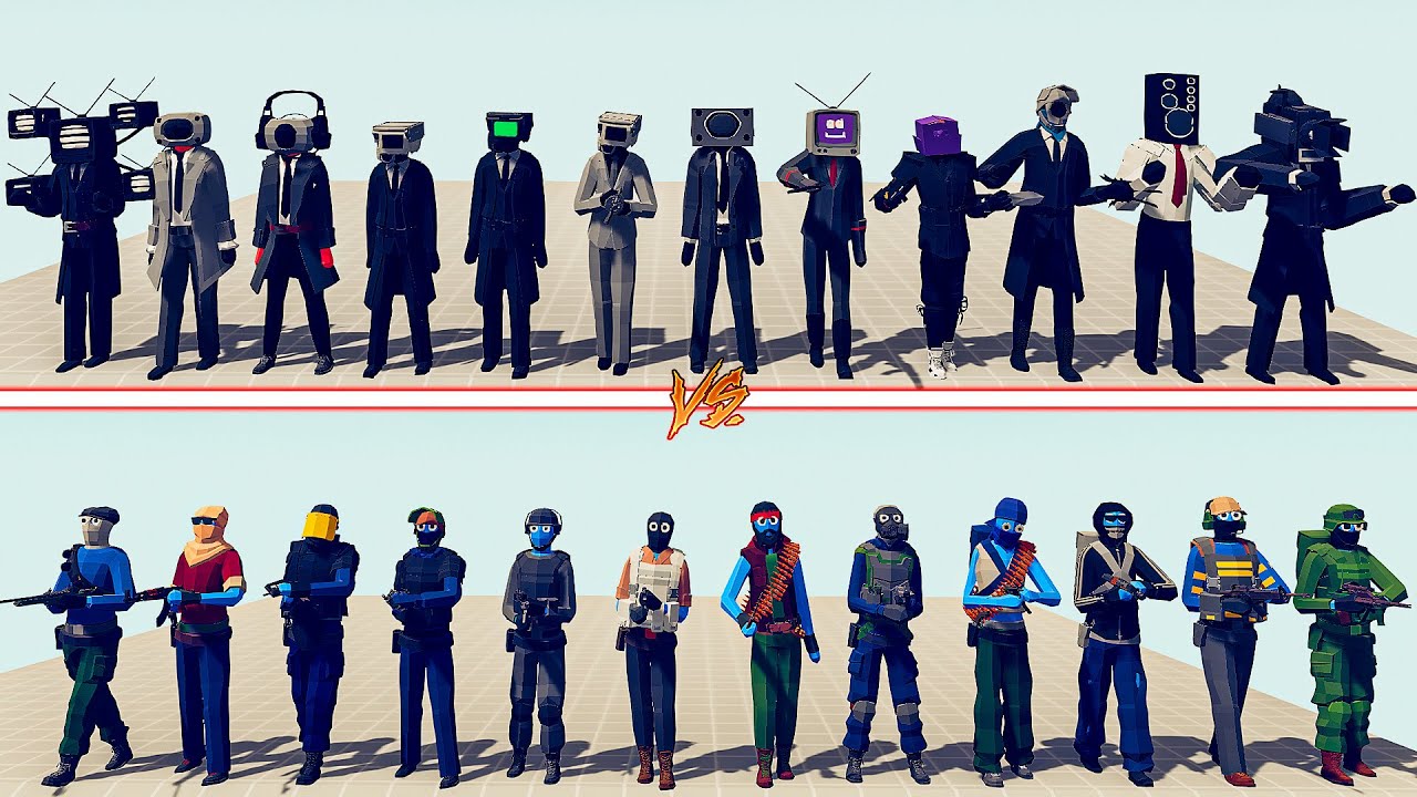 CAMERAMAN TEAM vs CS GO TEAM - Totally Accurate Battle Simulator TABS ...