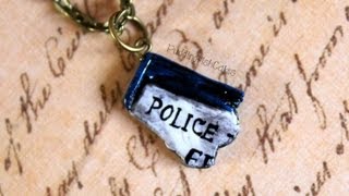 DIY: Piece of the TARDIS Polymer Clay Charm {Stop Motion Tutorial} Doctor Who Necklace