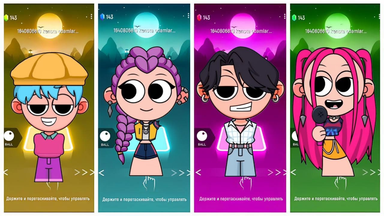 Kpop Demon Hunters: Tiles hop EDM RUSH