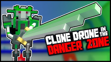 Robot Sword Fighting Arena! - Clone Drone In The Danger Zone Gameplay