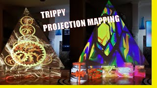 Projection Mapping Geometry Trippy Triangle Steampunk!