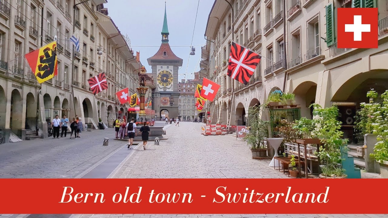 🇨🇭Sunshine in Bern - bears park and old town in 4K #switzerland  #swissbeauty