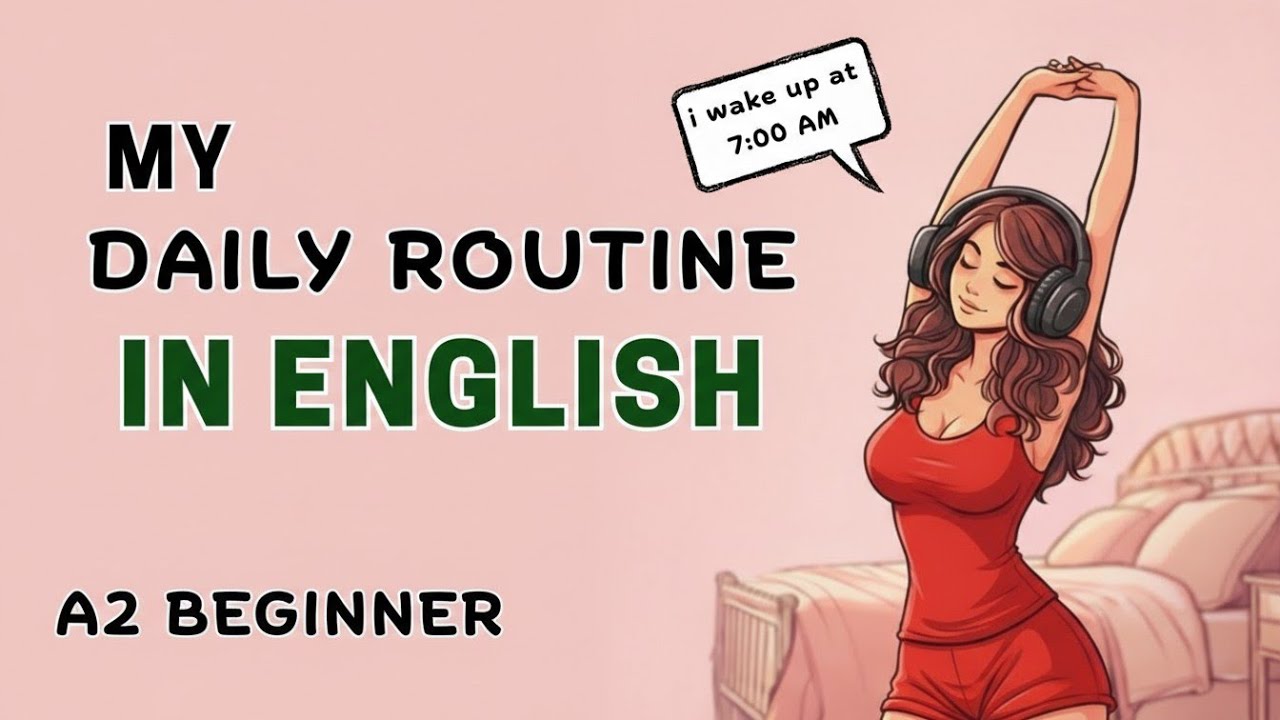 My Daily Routine in English | A2 Beginner Speaking Practice – Learn ...