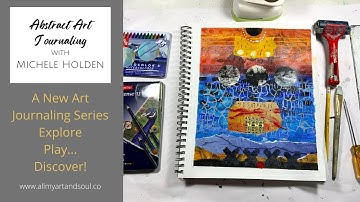Art Journaling Ideas, Techniques & Process for Abstract Art Journal Page #2 - How to Create Texture