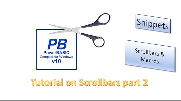 PowerBasic Windows Snippets Dialog Scroll bars - Part 2