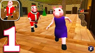 Scary Piggy Santa Rush Gift Delivery : Horror Escape Game Full Gameplay Walkthrough screenshot 1