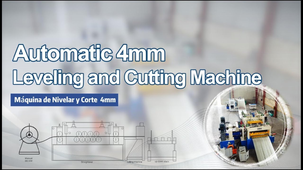 4mm Metal Sheet Leveling & Cut  line | Leveler Cut to Length Line 